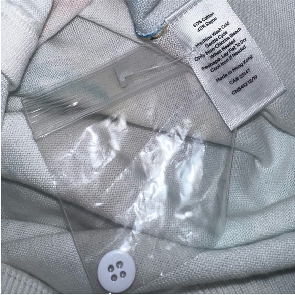 Talbots Palm Tree Print 3/4 Sleeve - Picture 5 of 6